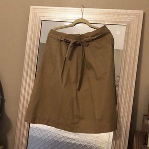 Gap khaki midi skirt sz 14